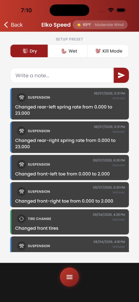 Spotter app — change log